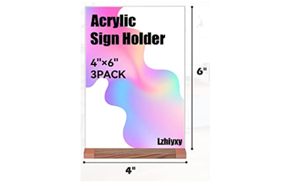 Acrylic Sign Holders