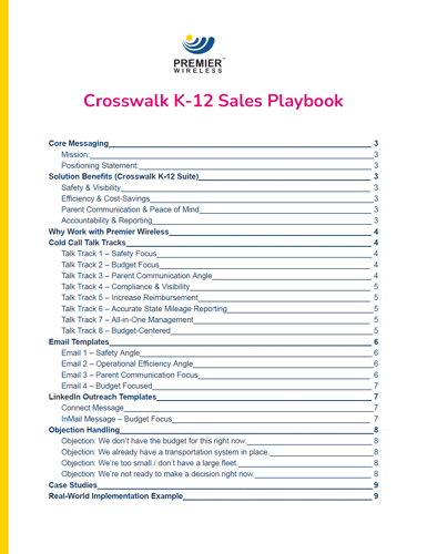 crosswalk playbook