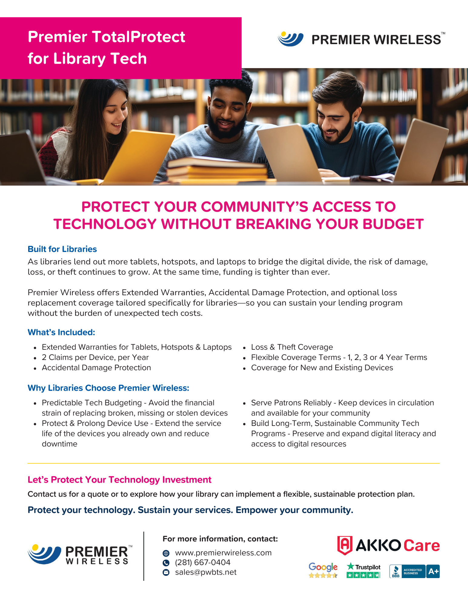 Premier TotalProtect for Library Tech