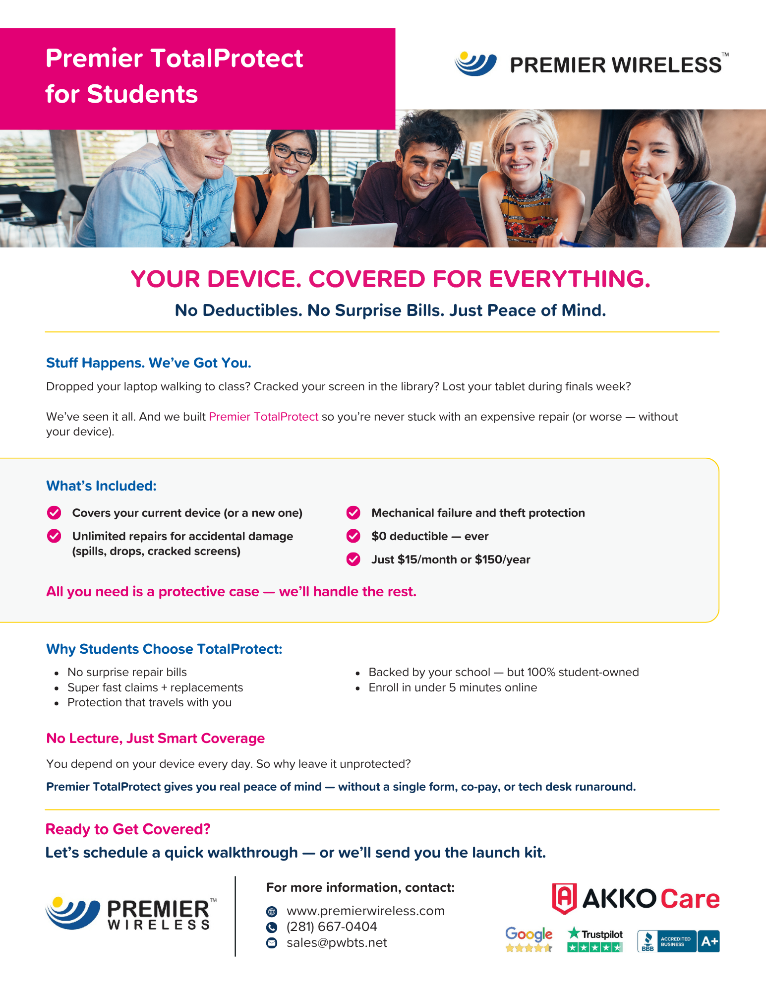 Premier TotalProtect for Students